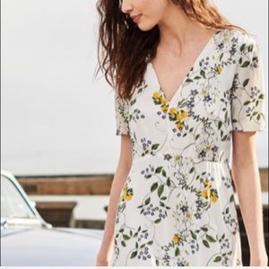 NWT Amour Vert Doris Lemon Garden Dress Small $188